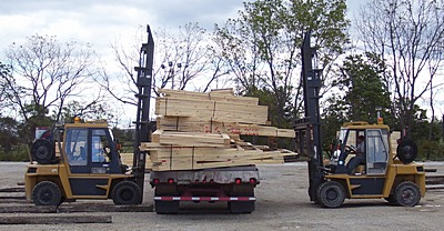 Loading Tractor Trailer